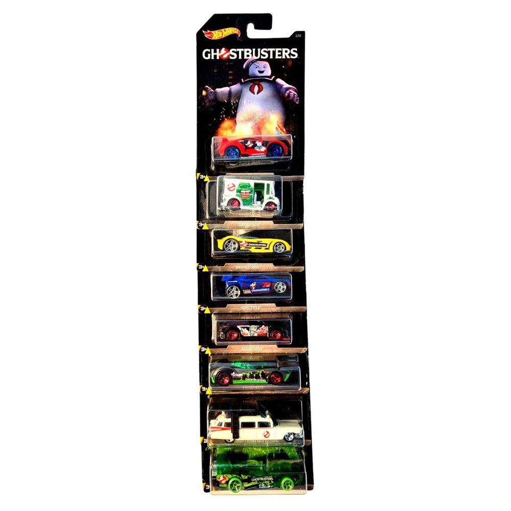 Hot Wheels Mattel GHOSTBUSTERS 2016 Series #1- 8 Complete Set Sealed On Card
